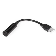 Mini USB Recording Microphone for PC Laptop Desktop Computer Black