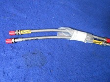 New Sc Parts Group Braided Steel Front Brake Hoses 2 Triumph Tr3-tr4 13710