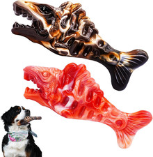 2 Pack Tough Dog Toys for Aggressive Chewers Beef Flavored