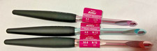 Susan Bates Aluminum/Plastic Crochet Hooks Set Of 3 Sizes L-M-N