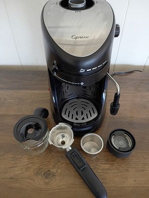 Capresso Jura 303 4-Cup Cappuccino Machine - Black - clean - tested and works