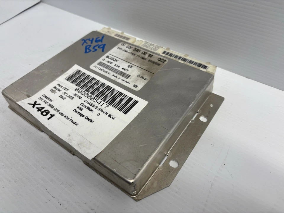 00-06 Módulo de control Mercedes W220 S55 AMG CL500 PML BAS ABS ESP 0315450932 OEM Foto 2 de 4