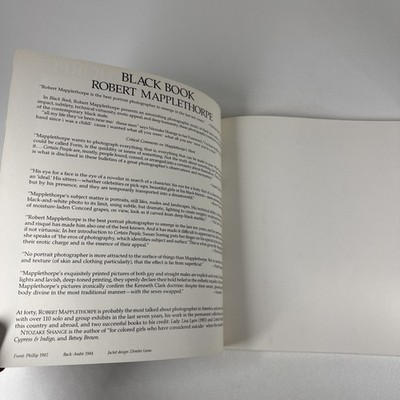 Robert Mapplethorpe Black Book 1986 Photography Art Afro-American