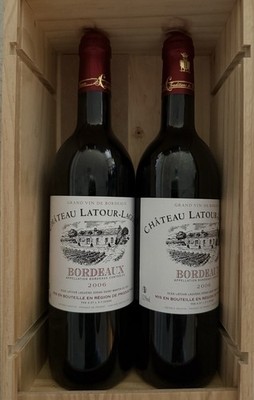 Zwei Flaschen Bordeaux vom Weingut Château Latour-Laguens Jahrgang 2006