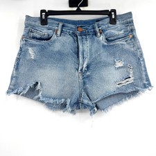 Blank NYC Women's 31 Distressed Raw Frayed Hem Edgy Casual Cutoff Shorts