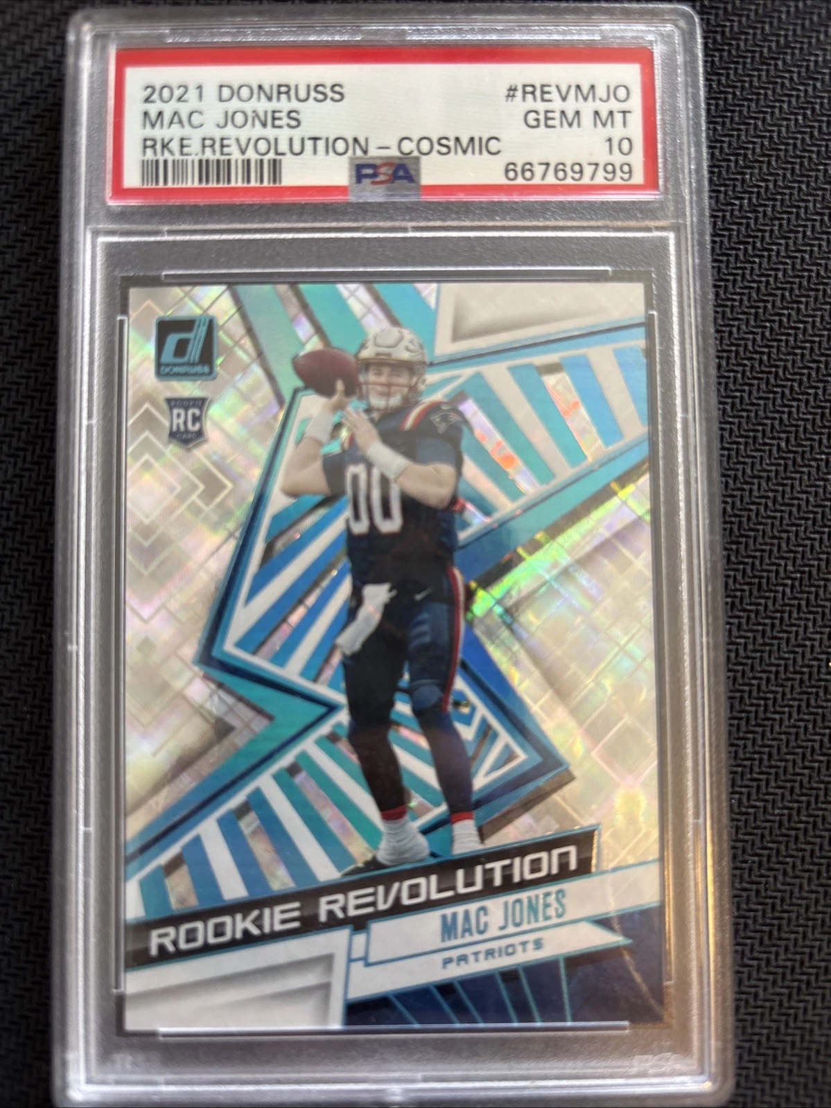 Mac Jones Panini Donruss Rookie Revolution #REVMJO Cosmic