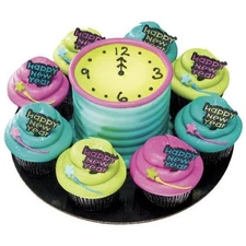 DecoPac 144 Count Happy New Year Foil DecoPics® #17419 (144/PKG) Cake Toppers