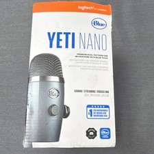 Blue Yeti Nano USB Condenser Microphone Gray Cardioid Omnidirectional