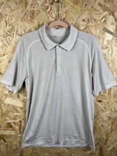 Lululemon Men’s White Polo Shirt Size Medium Short Sleeve