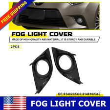 Front Bumper Insert Fog Light Cover Leftright For 2014-2016 Toyota Corolla Pair Front Bumper Insert Fog Light Cover Leftright For 2014-2016 Toyota Corolla Pair