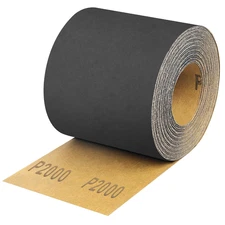 2000 Grit Sandpaper Roll, 3-2/3" Wide 11 Yard Wet Dry Silicon Carbide Longboard
