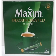 Maxim Decaffeinated Coffee Mix 50 Sticks Korean Instant Coffee No Caffeine