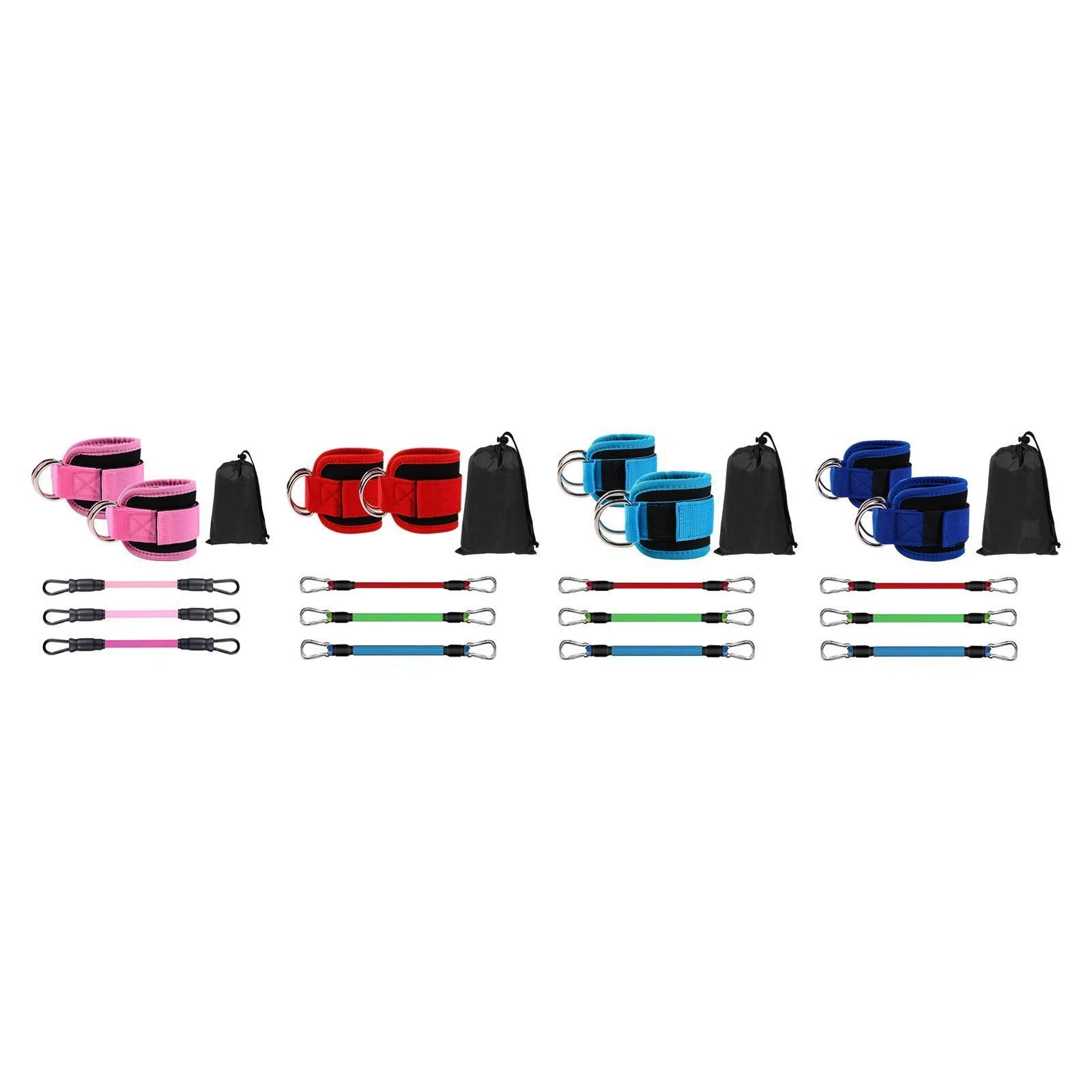 3x Ankle Resistance Bands Set Ankle Bands 3 Levels Resistance Bands Fitness