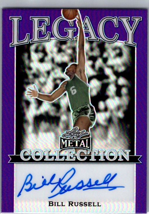 2022 Leaf Legacy Collection Auto #/4 Bill Russell On Card | eBay