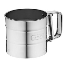 KAISER Mehlsieb Einhand Edelstahl silber Mehlsieber für Mehl Puderzucker Kakao