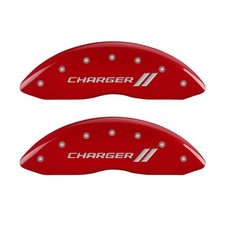 Mgp 4-piece Caliper Covers For Dodge Challenger Charger Red Finish