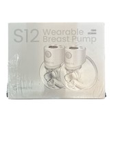 TSRETE S12 White Lightweight Double Wearable Electric Breast Pump Sealed