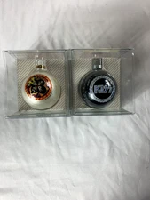 Two KISS 1997 Limited Edition Collectibles Santa's Rockshop Christmas Ornaments