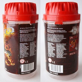 EMPTY CANISTER ! 2002 LEGO BIONICLE 8572 TAHU NUVA