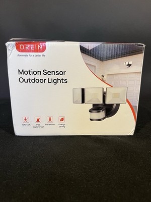 OREiN Motion Sensor Outdoor Lights 4500LM 30W 180° 40FT IP65 - Black