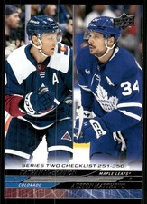 2024-25 Upper Deck #449 Nathan MacKinnon / Auston Matthews CL