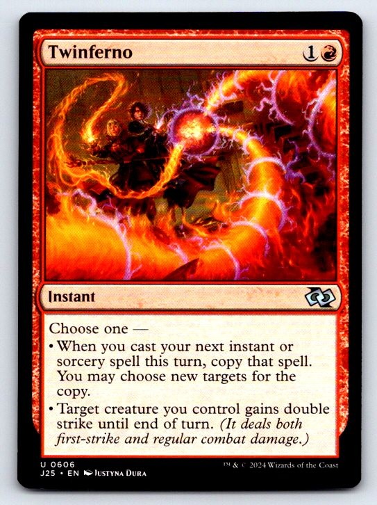 Twinferno 606 Uncommon Foundations Jumpstart Magic: The Gathering