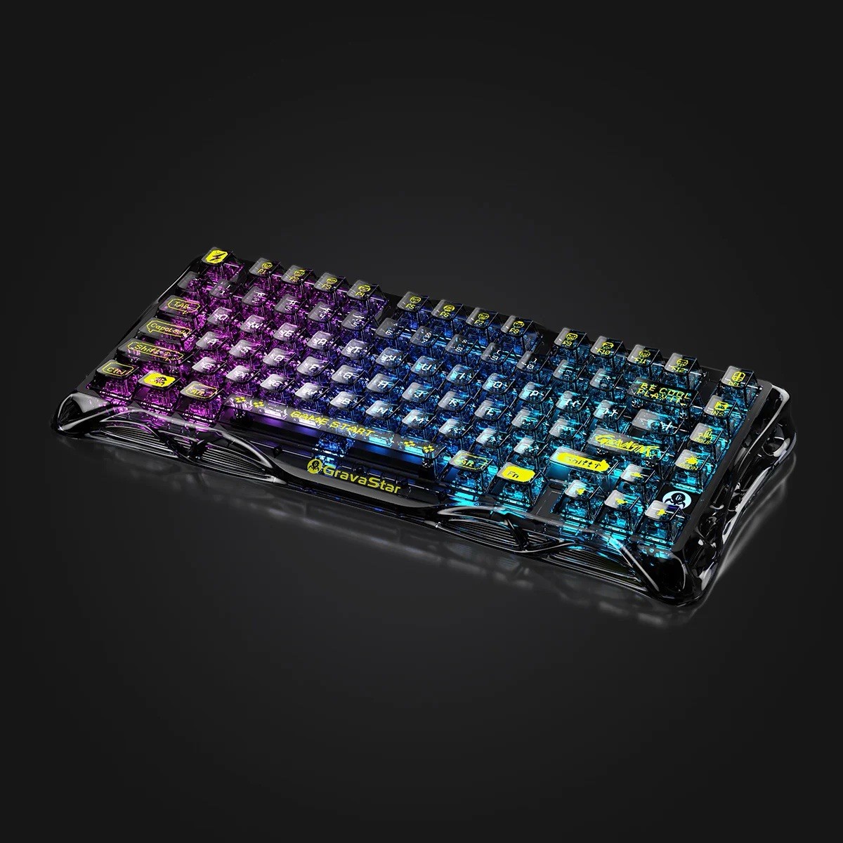 Gravastar Mercury-K1-Lite-Transparent-Black 75% Mechanical 3