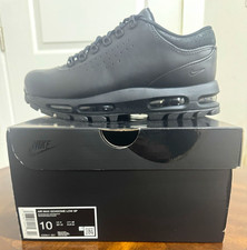 Nike Air Max Goadome Low SP Men  s 10 Black Leather Sneakers IQ0641-001