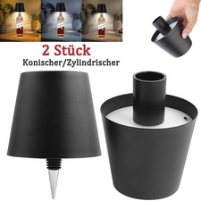 2 Stk LED Flaschenaufsatz Tisch-Lampe Flaschen-Leuchte Deko-Licht 3-Farben-Lampe