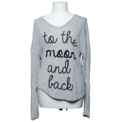 Miss Goodlife, Langarmshirt, Größe: M, Grau, Polyester/Viskose, Print #heb