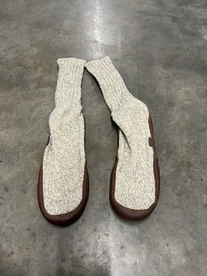Acorn Ragg Wool Original Slipper Leather Sole Men 7.5-7.5  Women 9.5-10.5