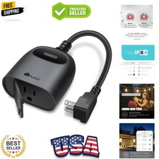 Kasa Outdoor Smart Plug, Smart Home Wi-Fi Outlet Timer, Max Load 15A/1875W,  ...