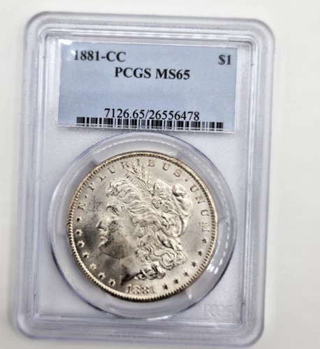 1881-CC Morgan Silver Dollar PCGS MS65