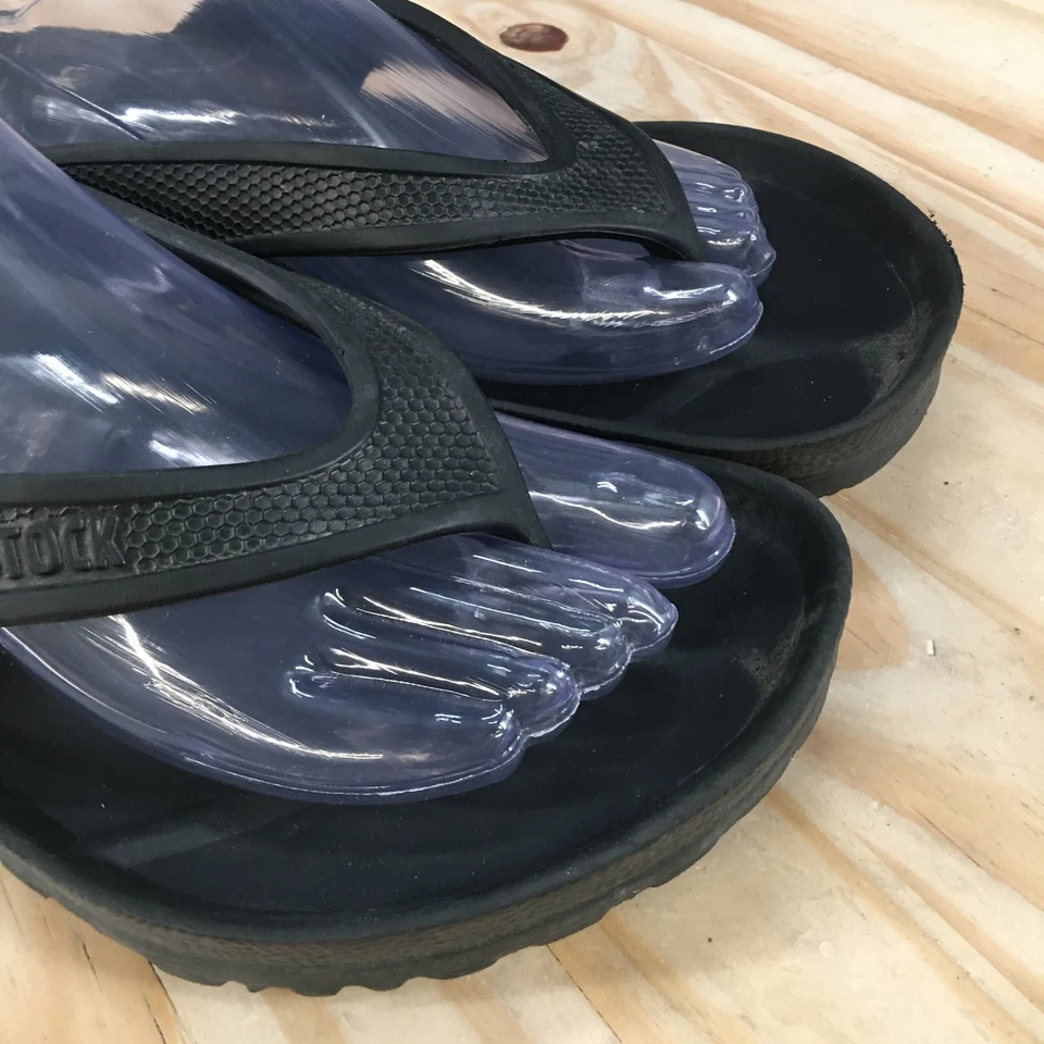 Sandalias Birkenstock para hombre 8 para mujer 10 Honolulu EVA sin cordones chanclas negras Foto 4 de 4