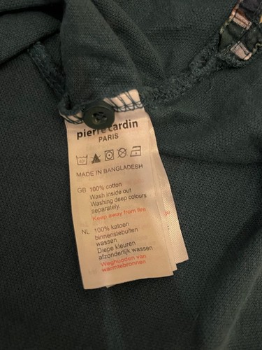 Pierre Cardin Men's Regular Fit Short Sleeve Green Polo Shirt Size L -L4 - Picture 5 of 7