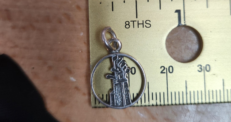 Sterling Silver .925 Golf Bag Charm
