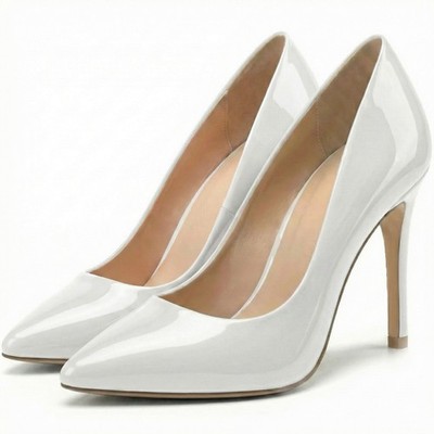 Damen Spitz Pumps Damen Party Clubbing Arbeit Court Stiletto High Heel Schuhe