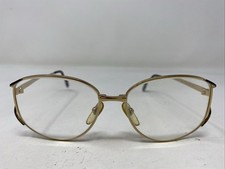 LUXOTTICA Italy 1501 G576 54-16-130 Gold Full Rim Eyeglasses Frame L458