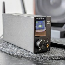 SMSL AD18 80W Amplifier DAC Bluetooth aptX USB Optical + 24V PSU & Remote - Used