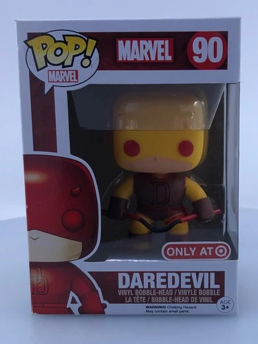 Funko POP! Marvel Daredevil Yellow #90 Target Exclusive Vinyl Figure DAMAGED