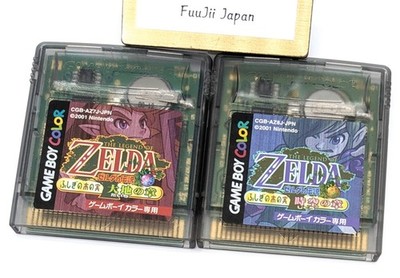 2 set Legend of Zelda Oracle of Ages & Oracle of Seasons Set Gameboy Color GBC