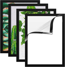 4 Pack 12x16 Inch Magnetic Diamond Painting Art Frame for Wall Window Door