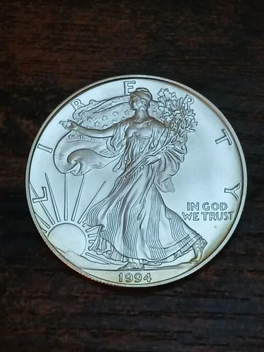 1994 $1 American Silver Eagle 1oz 999  Uncirculated US Coin BU+ 🦅🇺🇲🦅
