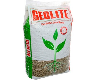 Geolite GMGC45L Clay Pebble Grow Media   100% Natural Expanded 45 liter, Gray 