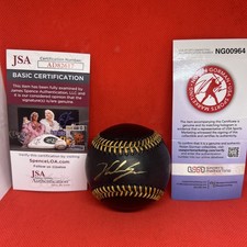 Nolan Gorman Signed Auto Black OML Baseball USA SM JSA COA Holo Louis Cardinals