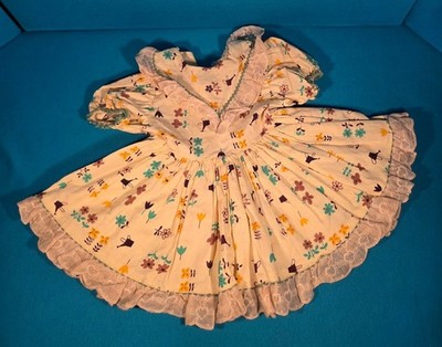 VTG authentic factory-made Dress - 1955-56 Ideal 21-23'' Saucy Walker/Posie Doll