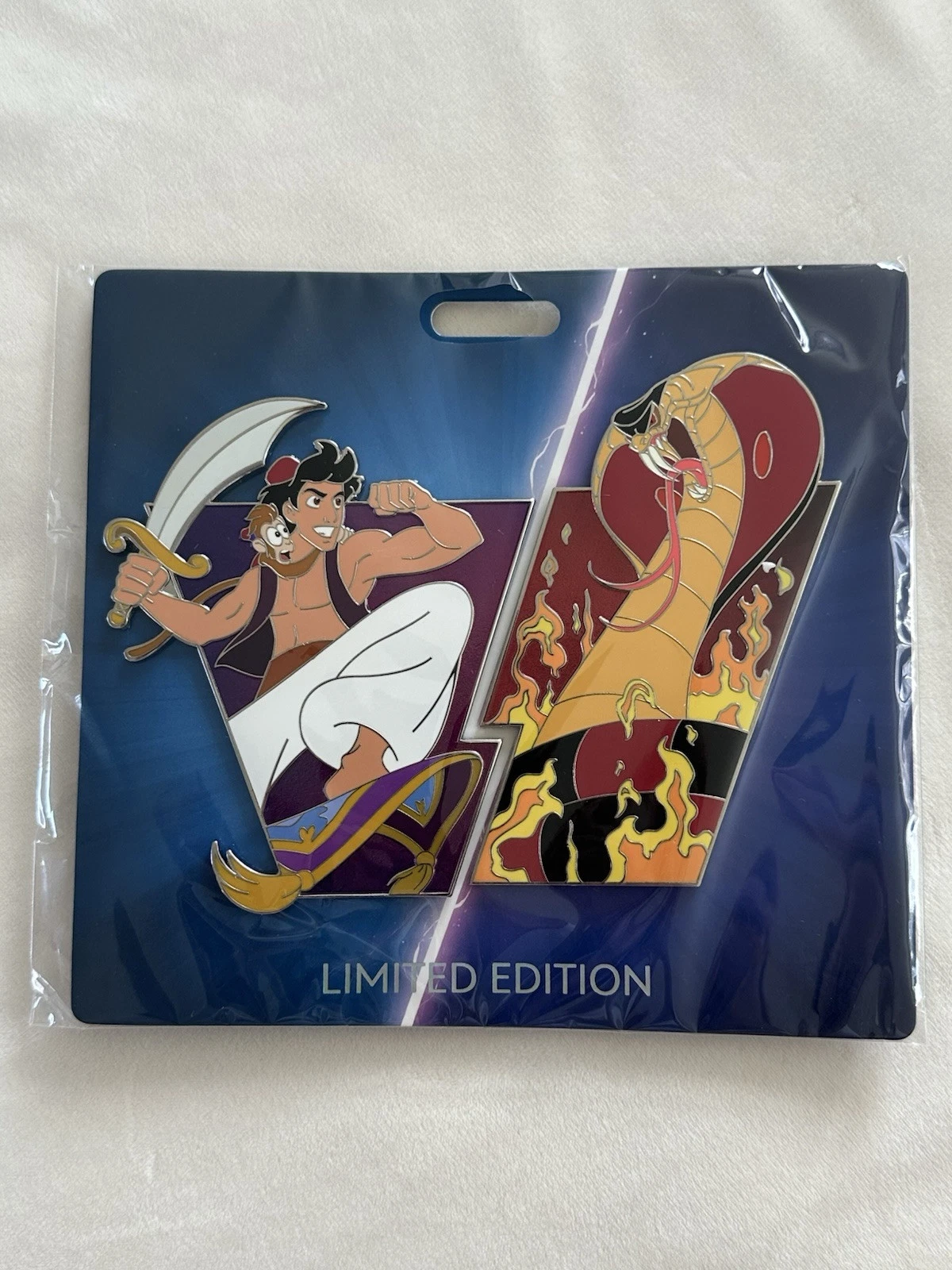 Disney WDI D23: Heroes vs Villains Pin - Aladdin & Jafar LE 400