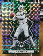 2022 Panini Mosaic Football Joe Namath #205 Mosaic Prizm New York Jets