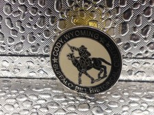 Buffalo Bill Historical Center Cody, Wyoming Cowboy Black White Lapel Button Pin
