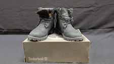 Timberland Classic Premium Black Leather Boots Junior Size 6.5 TB0A3NX3 M/M